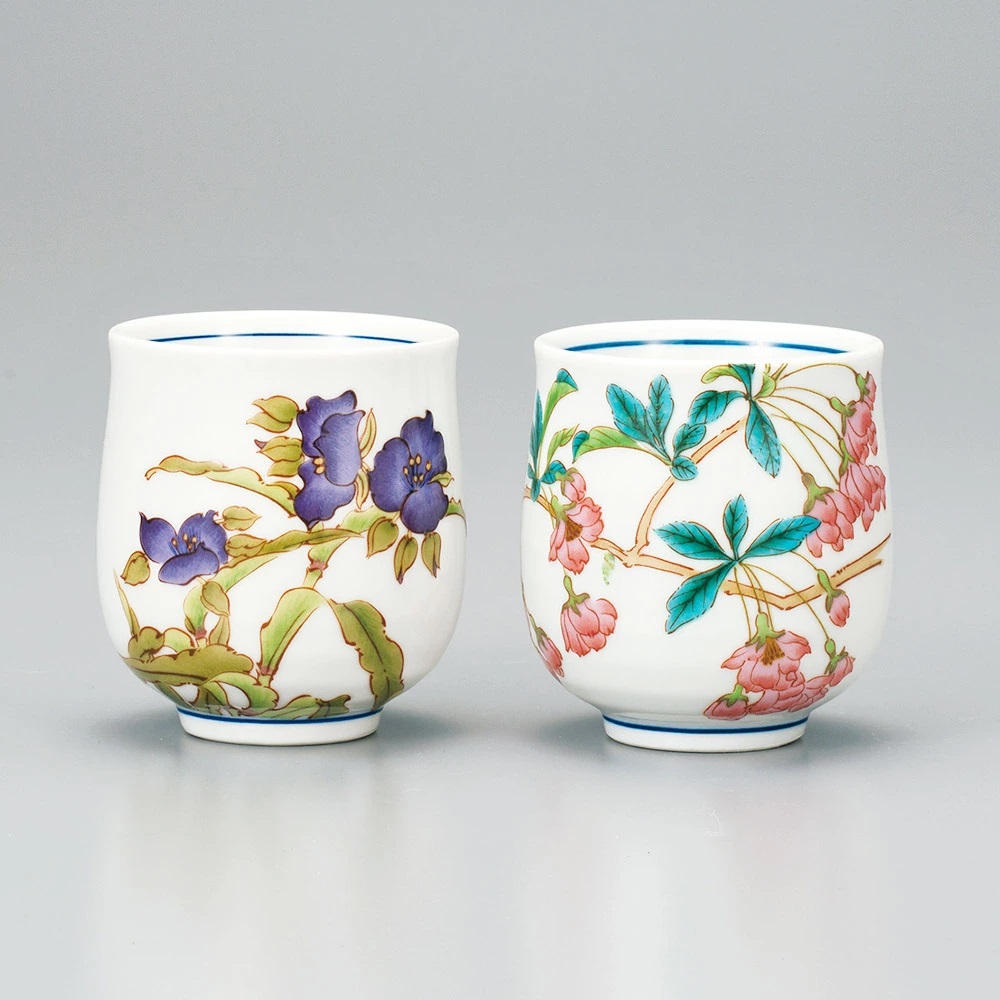 楽天市場】九谷焼：天啓赤絵魚網文湯呑・須田菁華《湯呑》 : 和食器の