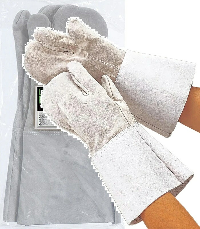 10双組（1双×10）おたふく手袋 461 HK-3指長溶接用手袋 フリーサイズ