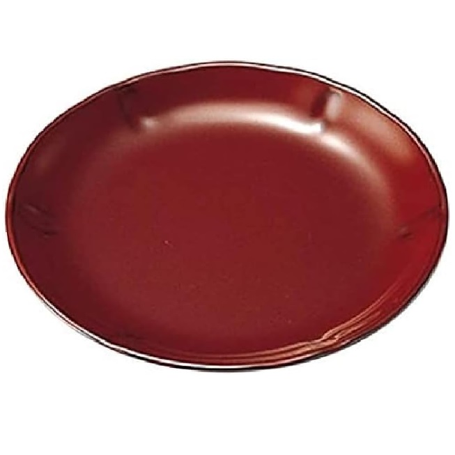 布目朱塗 銘々皿 五客 越前塗 木箱入り 布目朱塗 銘々皿 五客 越前塗 木箱入り