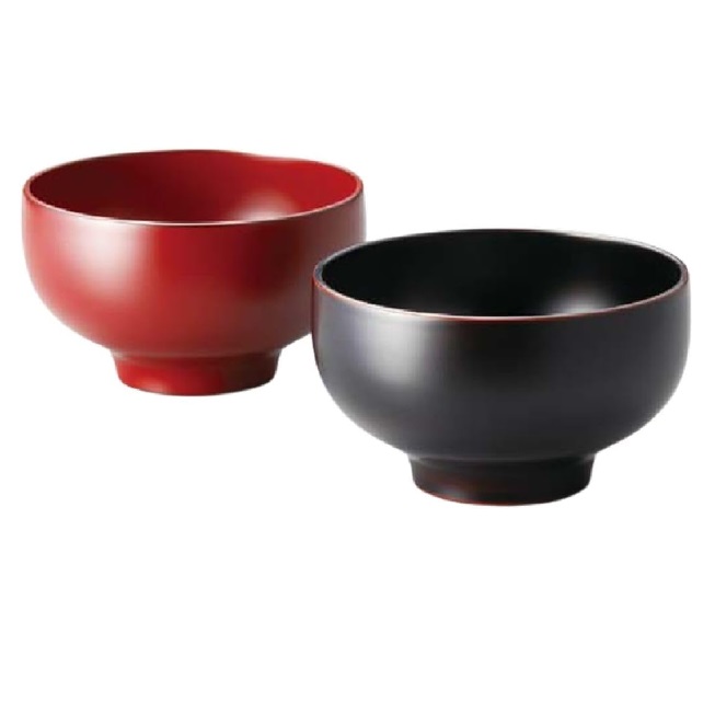 越前漆器・越前塗 雅乃 夫婦椀 やまと お好み布袋 ペア椀 溜・古代朱|七to八-Seven to eight-