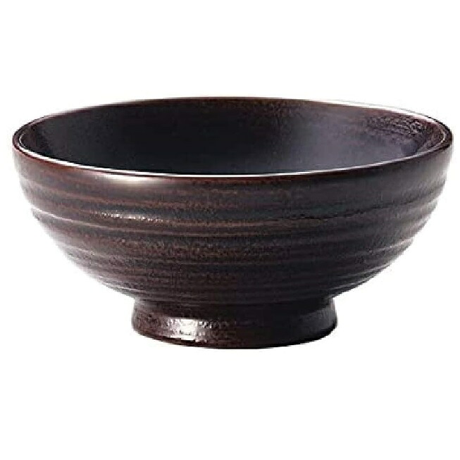 越前漆器・越前塗 雅乃 地の粉 飯椀（大）溜(伝統工芸士・梶原伸夫作)｜七to八-Seven to eight-