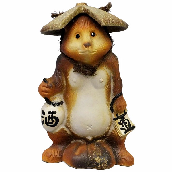 信楽焼 置物 信楽狸 火色酒買い狸 9号|七to八-Seven to eight-