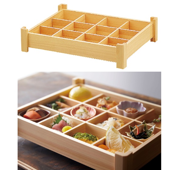 用美（ようび）木材 隅足 十二中仕切り 盛込
