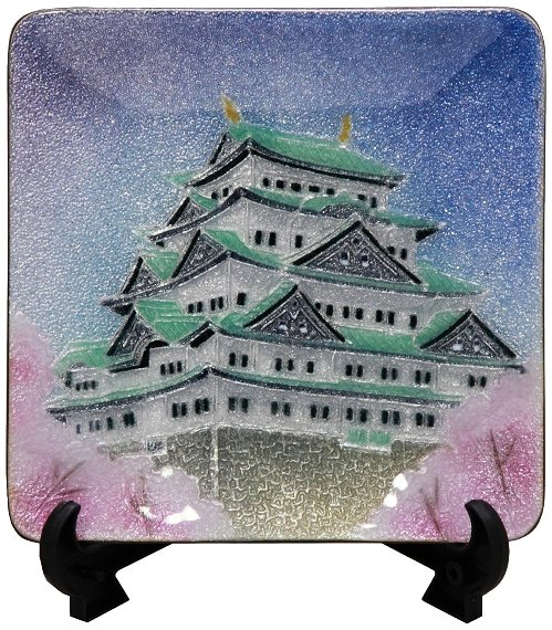 伝統工芸 七宝焼 飾り皿 伝統の美 お城シリーズ(名古屋城/熊本城/姫路城/大阪城)|七to八-Seven to eight-