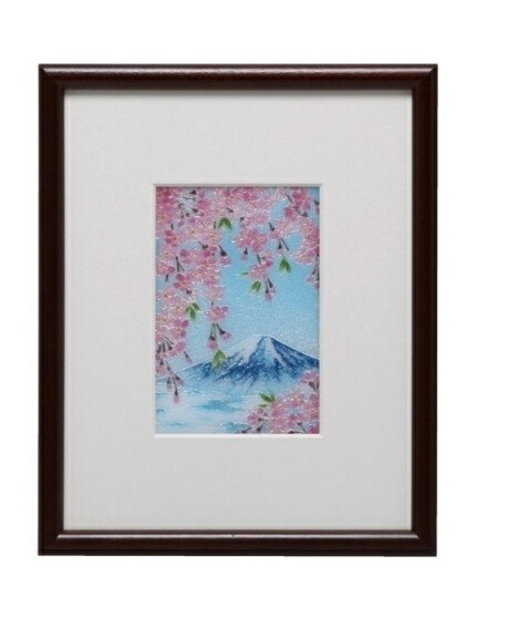 七宝焼額入り 七宝焼き 額 2号富士桜 | 額 | 伝統工芸品・和風記念品 通販