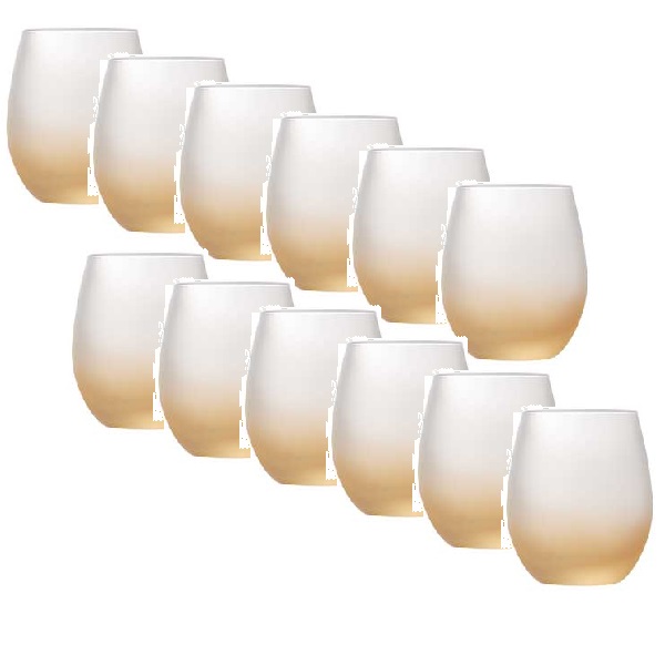 【12客組】Libbey(リビー)タンブラー レスプリ・デュ・ヴァン 1072 フロストイエロー・330ml|七to八-Seven to eight-