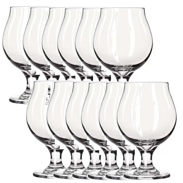 【12客組】Libbey（リビー）ビアグラス スタッキングベルジャンビア NO.3817 296cc 食器・カトラリー・グラス-グラス・タンブラー