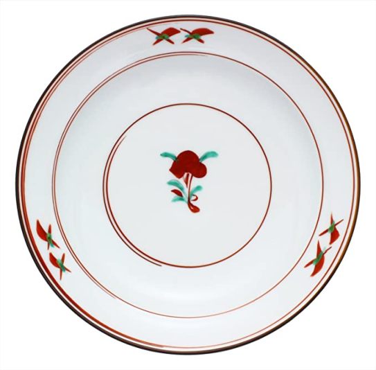 【5枚組】波佐見焼 胡窯 古赤絵 5寸皿（段つき）Φ15.5×2.3cm 8,925円