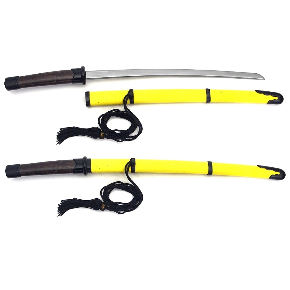尾形刀剣 TT-1 鉄刀十手 柄(古色)・鞘(黄布巻)
