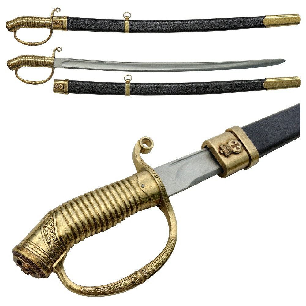 楽天市場】DENIX デニックス4135コサック サーベル ゴールド模造品