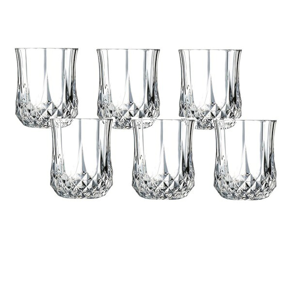 【6客組】Cristal D’Arques（クリスタルダルク）ロックグラス ロンシャン 230 DOF 230ml