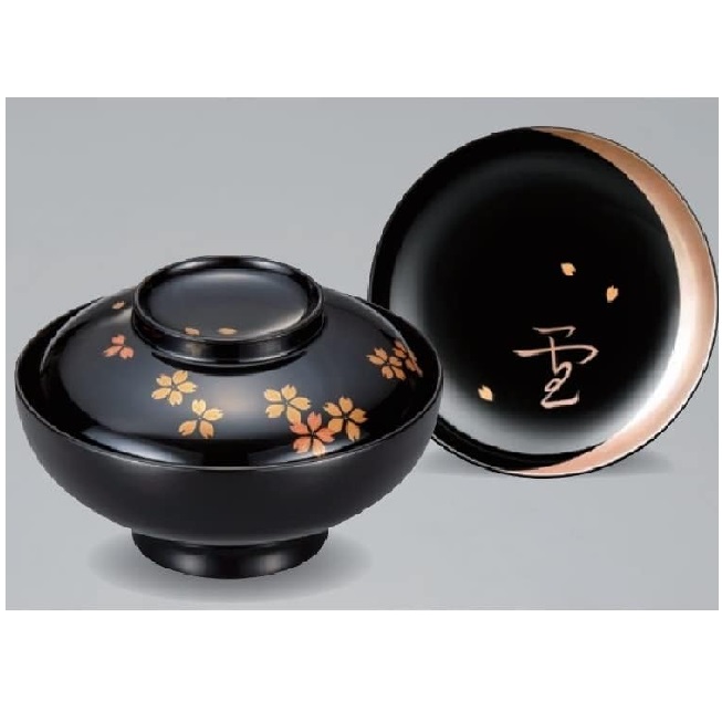 越前塗師細工・越前塗 漆遊館 煮物椀 雪月椀 キッチン用品・食器・調理器具-食器・カトラリー・グラス-煮物椀