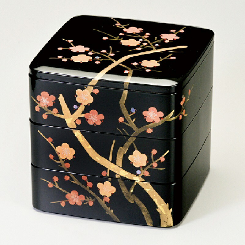 【希少】未使用　重箱　 堆朱　木製　漆芸 漆器　2段重　漆　彫漆　松竹梅　手彫り 希少】未使用 重箱 堆朱 木製 漆芸 漆器 2段重 漆 彫漆 松竹梅 手彫り