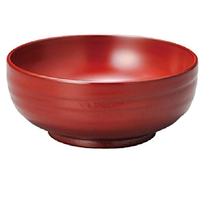 越前漆器・越前塗 雅乃 スープ椀 地の粉 古代朱 (伝統工芸士・梶原伸夫作)