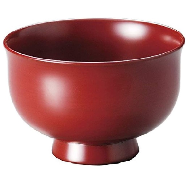 越前漆器・越前塗 雅乃 羽反り汁椀 古代朱 (伝統工芸士・梶原伸夫作)|七to八-Seven to eight-
