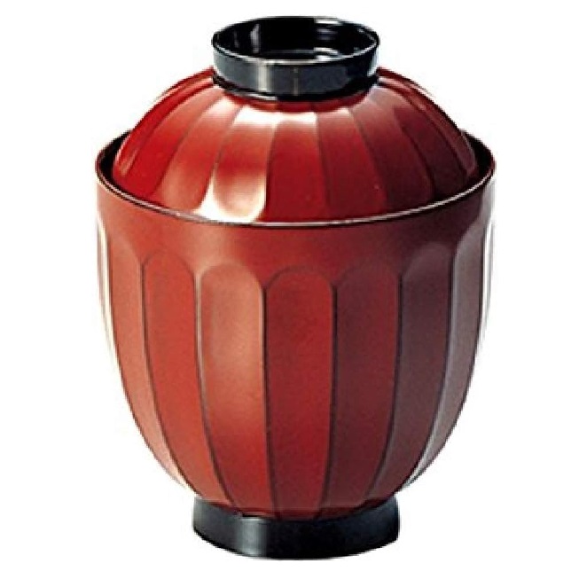 越前漆器・越前塗 雅乃 小吸物椀 菊割 古代根来