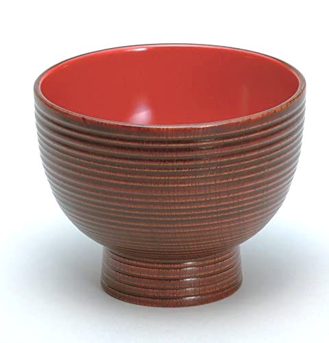 越前漆器 溜内朱 仙筋お好み椀 φ13.8×11.0cm|七to八-Seven to eight-