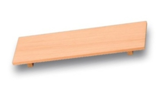 越前漆器 11.0寸 足付長角盛皿 木製（杉）ウレタン塗装 33.3×8.0×1.9cm