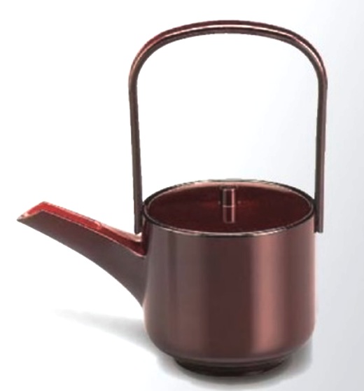 越前漆器　溜　縦型銚子　ABS樹脂/漆塗　15.0×8.5×17cm＜越前漆器　正月　迎春　お祝い＞