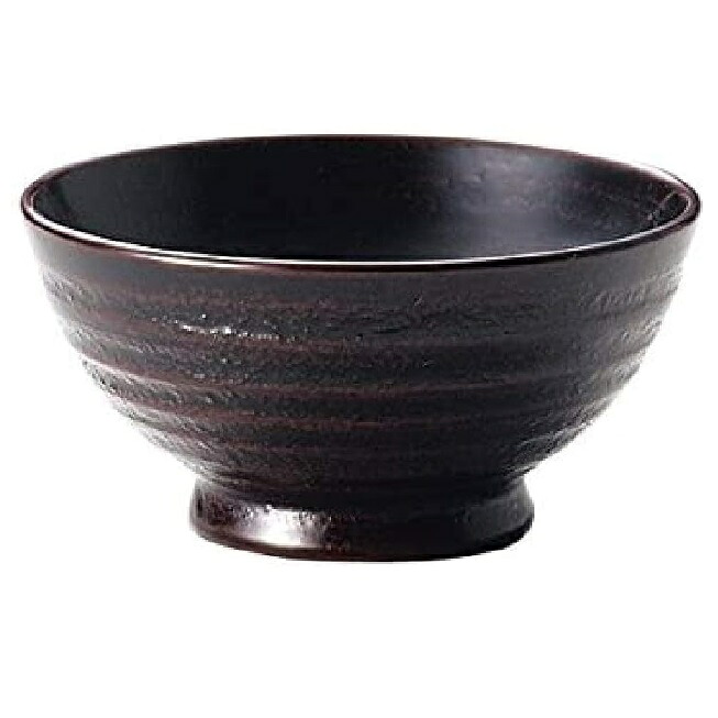 越前漆器・越前塗 雅乃 地の粉 飯椀（小）溜(伝統工芸士・梶原伸夫作)｜七to八-Seven to eight-