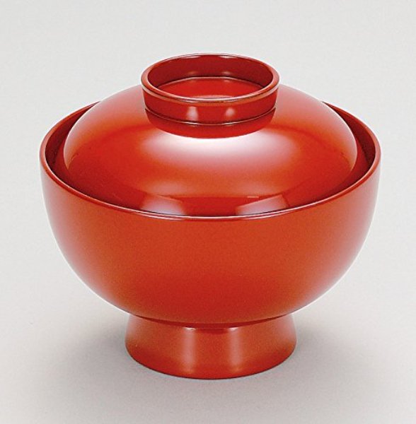 越前漆器 総朱 雑煮椀 φ13×11.3cm(越前漆器 お好み椀 お雑煮椀 煮物椀 お椀 沈金 若松 見返し付 おわん越前塗り ギフト・内祝い・成人内祝い・結婚内祝い・新築祝い・お返しお祝い 法事)