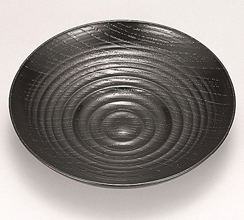 越前漆器 黒 欅 4.6寸乱筋茶托 φ13.8×3cm|七to八-Seven to eight-