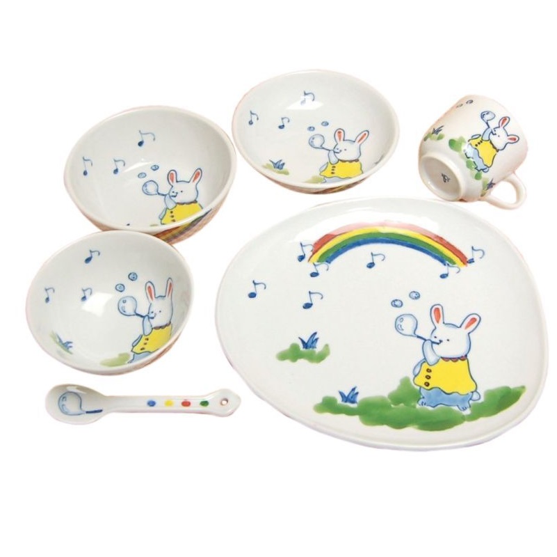 有田・波佐見焼 子供食器 しゃぼん玉 一括６点セット（ギフトボックス入） 10,877円