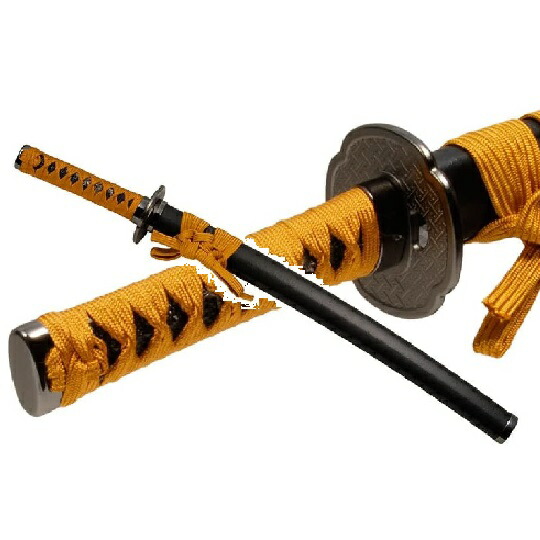 日本刀 模造刀 戦国 戦国武将 濃拵 中刀 日本製 鎬刀身/のたれ刃紋/黒石目塗り鞘 美術刀 模擬刀 刀剣 鑑賞 刀 レプリカ 武器 M5-MGKRL00002 日本刀 模造刀 戦国 戦国武将 濃拵 中刀 日本製 鎬刀身⁄の