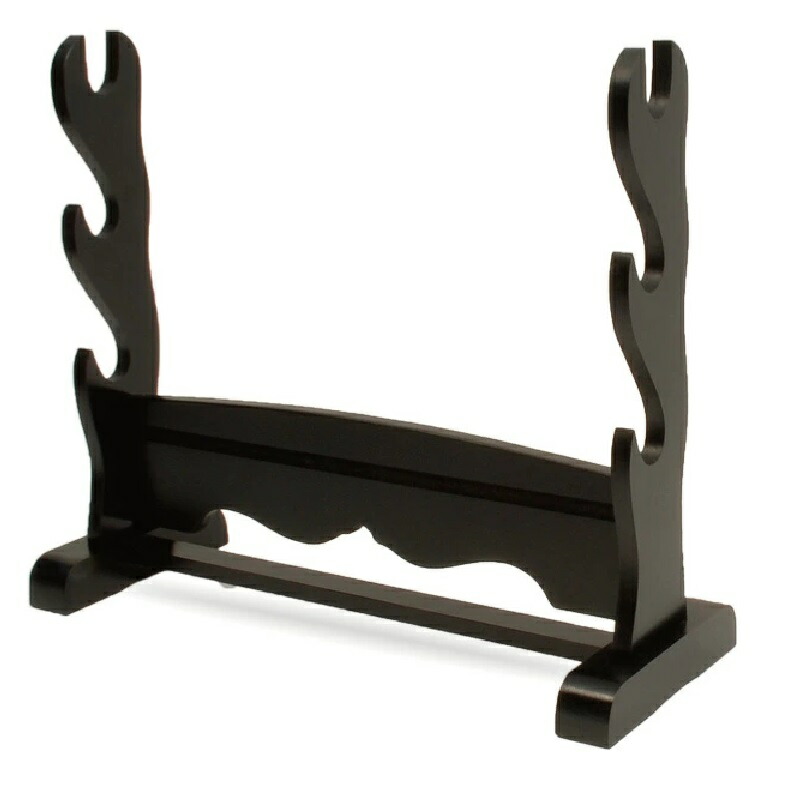 楽天市場】刀掛け据え置きタイプ 二本用・刀掛台 二本掛 艶消し : 七to