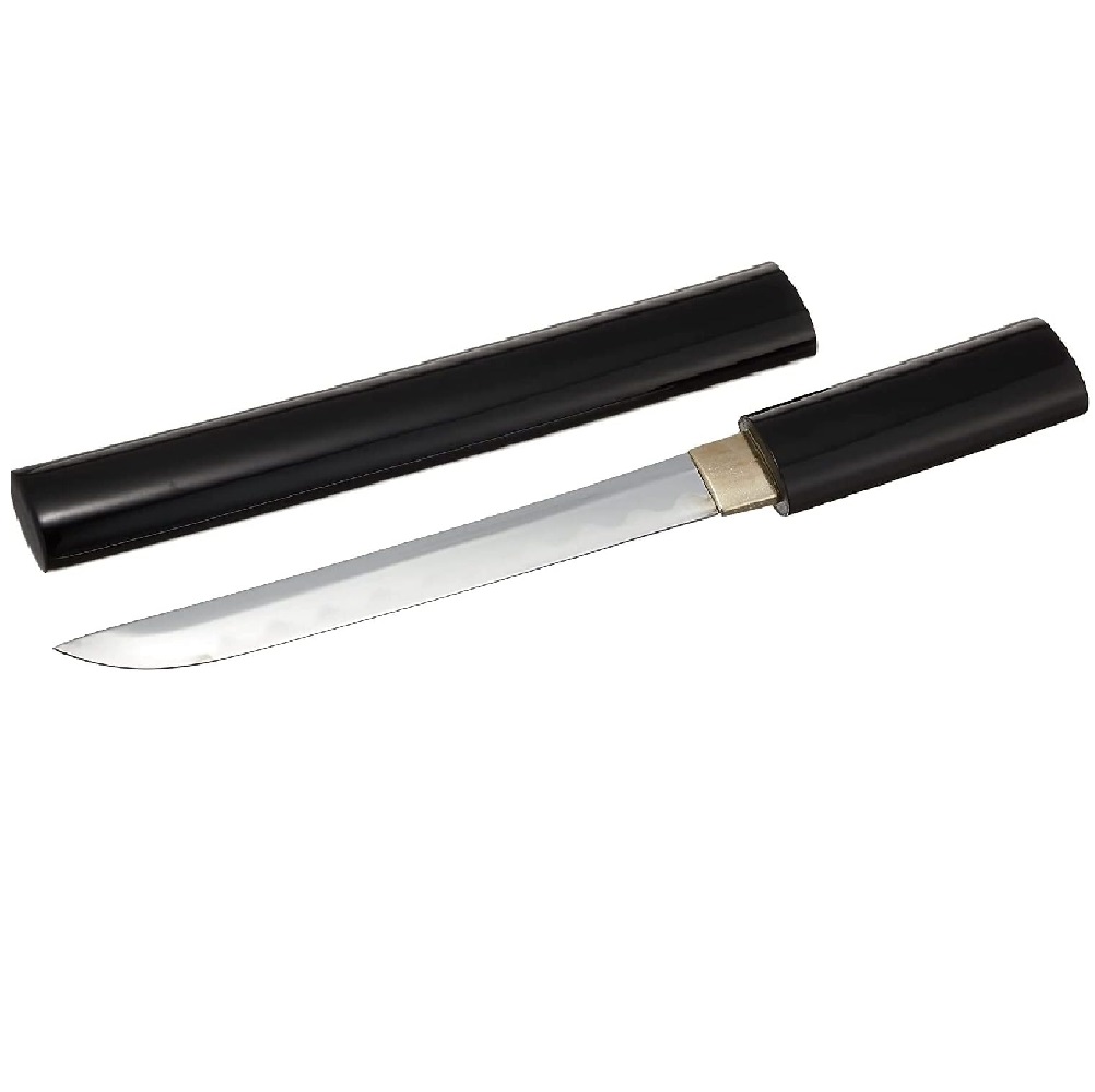 短刀 黒呂 美術鑑賞用の装飾刀(模造刀・居合刀)で真剣ではありません
