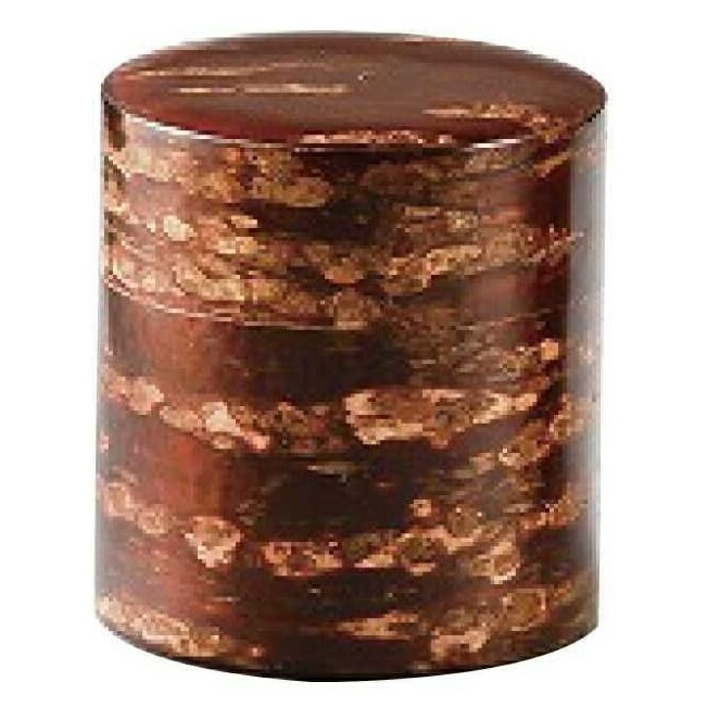 会津漆器・会津塗 桜皮茶筒 内スチール (大150g)