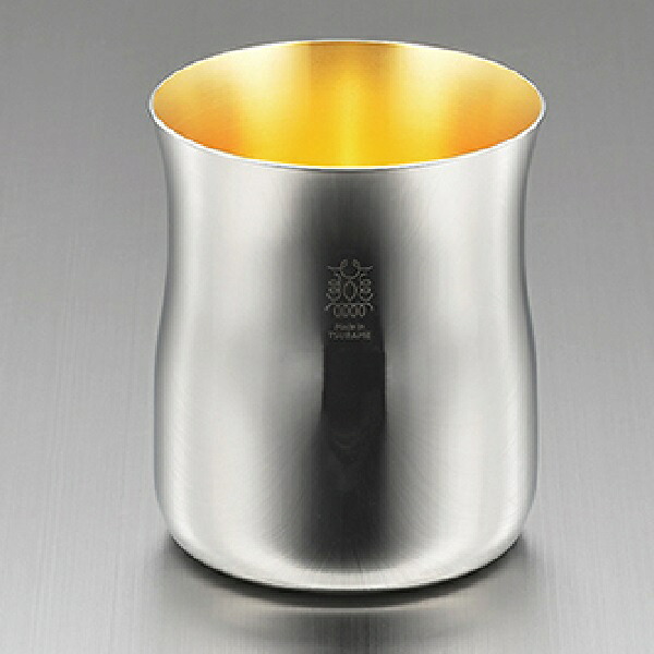 Made in TSUBAME認定 金の贅 18-8ステンレスチアーズタンブラー(内面金メッキ)（380ml）｜七to八-Seven to eight-