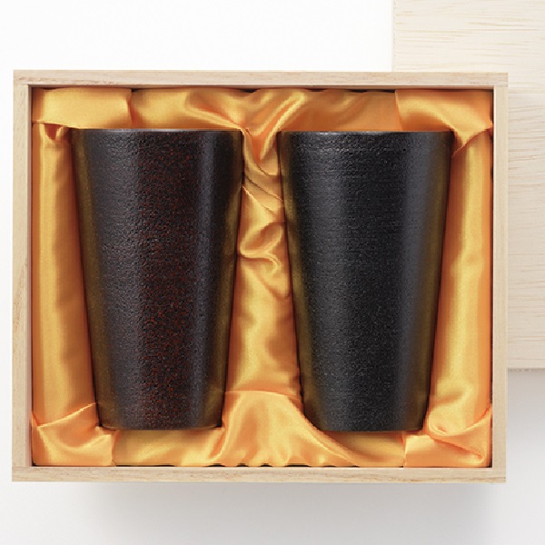 漆磨 引っ切りないタンプラー 2マイコン 朧(赤・黒)（300ml）