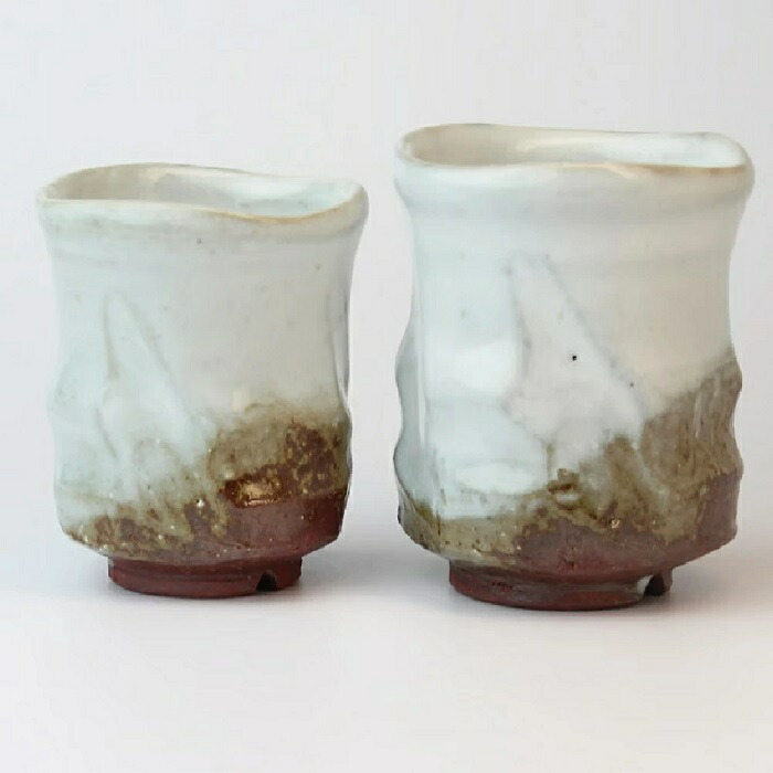 楽天市場】古畑窯 椋原佳俊 作 萩焼 白釉夫婦湯呑 mukuhara-01お茶の