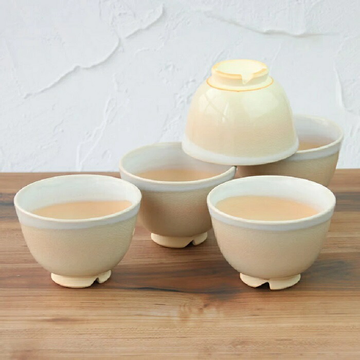 楽天市場】萩焼 椿秀窯 萩むらさき汲み出し揃（約φ8.0×H5.0cm）（130ml