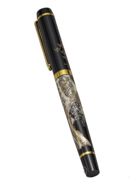 山中漆器　ハイグレード漆芸万年筆　波＜ギフト　プレゼント　お祝い　お返し　昇進　退職＞