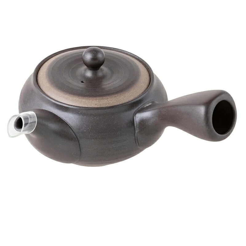 常滑焼 急須 盛正作「黒吹き」280ml (さわやか網茶こし)