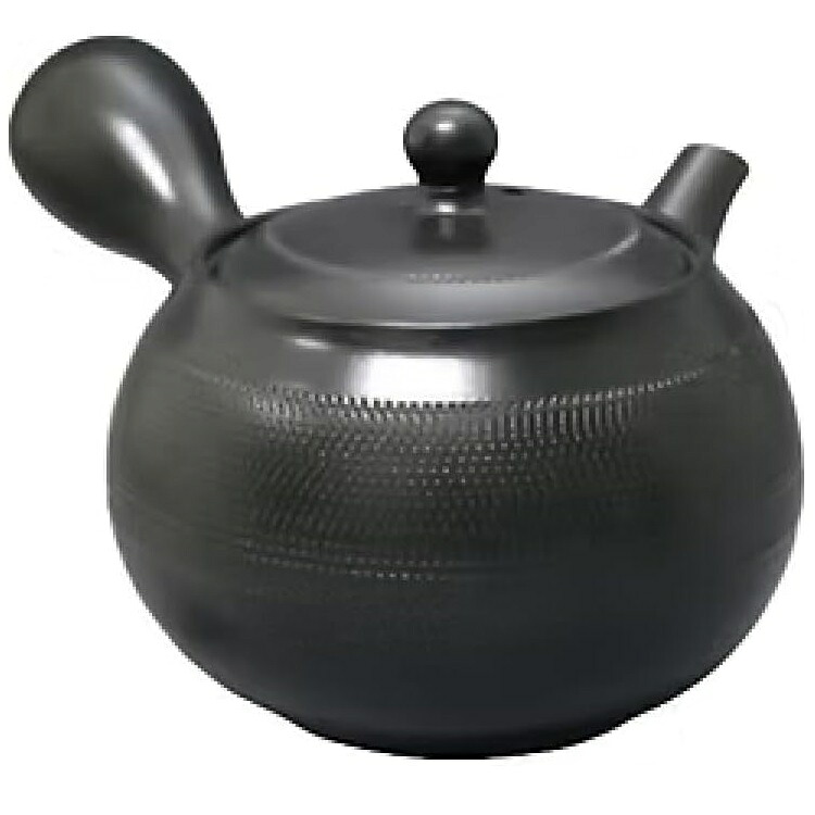 常滑焼 急須 歳月作「黒 ビリ」190ml (帯網茶こし) キッチン用品・食器・調理器具-茶道具・湯呑・急須-急須