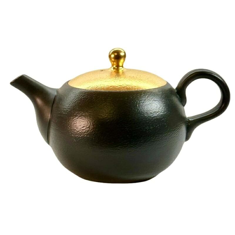 常滑焼 急須 昭萌作「先だつもの蓋黒」200ml (セラメッシュ茶こし)
