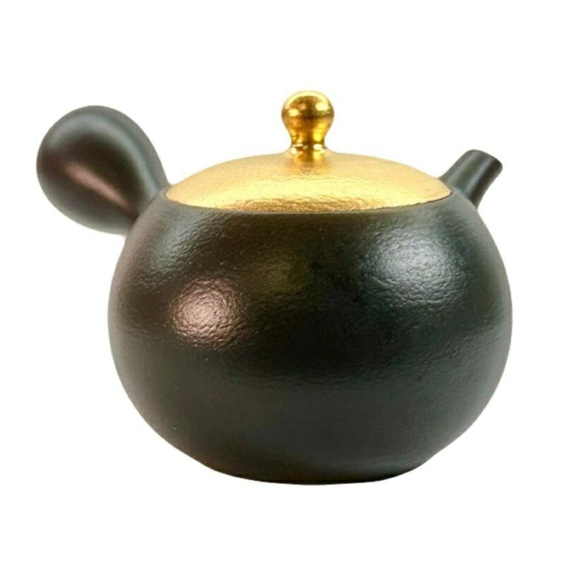 常滑焼 急須 昭萌作「先だつもの蓋黒」200ml (セラメッシュ茶こし)