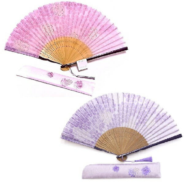 【女性用扇子】澄桜／すみざくら（扇子袋付き・桐箱入り）