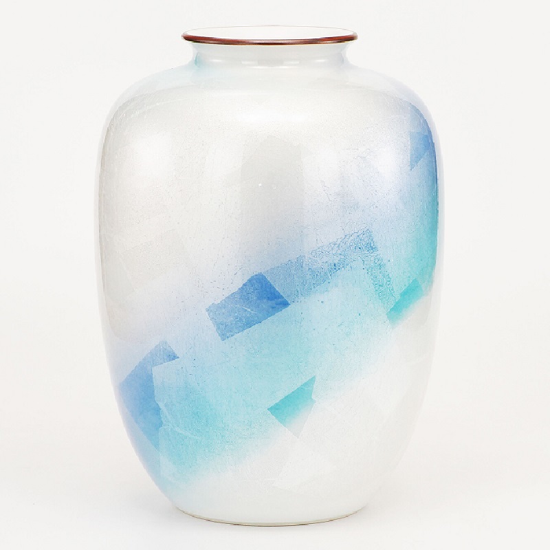 日本の伝統工芸品【九谷焼】8号ナツメ　銀彩｜七to八-Seven to eight-