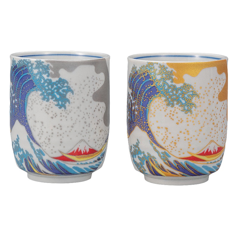 須田菁華 天啓赤絵風 吹墨 魚網文向付 2枚セット 楽天市場】九谷焼：天啓赤絵魚網文湯呑・須田菁華《湯呑》 : 和食器の