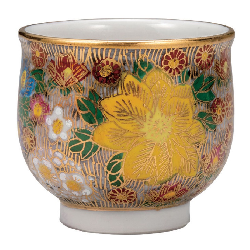 楽天市場】九谷焼：赤彩貴の字ぐい呑・須田菁華《盃》 : 和食器の愉し