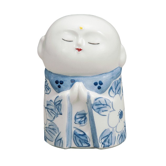 九谷焼　お地蔵様　3号　山茶花　6.5×6×9cm　紙箱＜九谷焼 和食器 鉢 小鉢 人気 ギフト セット 贈り物 結婚祝い/内祝い/お返し＞