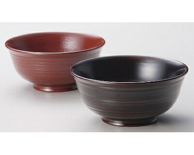 木製越前塗 荒筋夫婦椀 古代朱・溜【父の日 母の日 ペアギフト】|漆器 久太郎