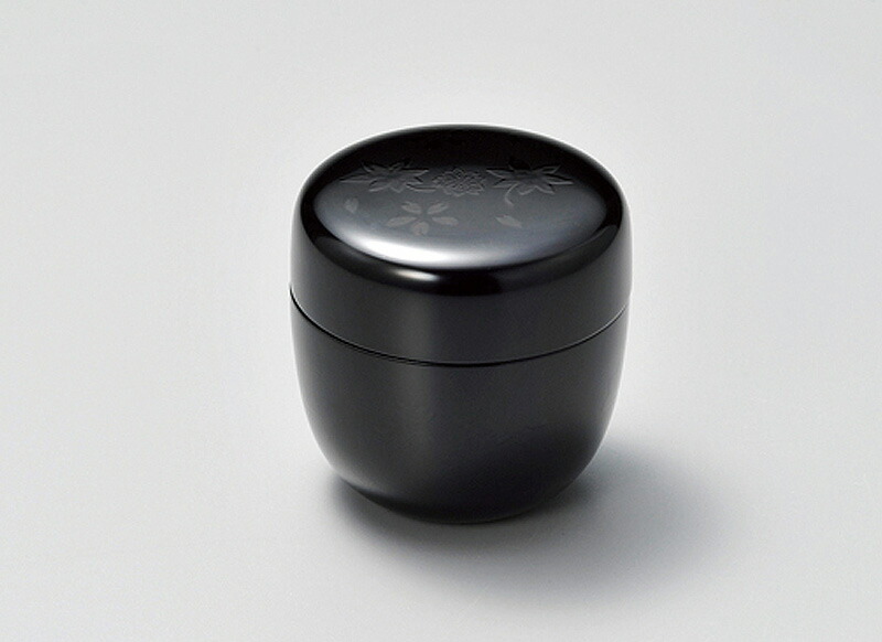 Amazon｜能村漆器店 越前塗 プラチナ牡丹彫 中棗 溜 11-17409