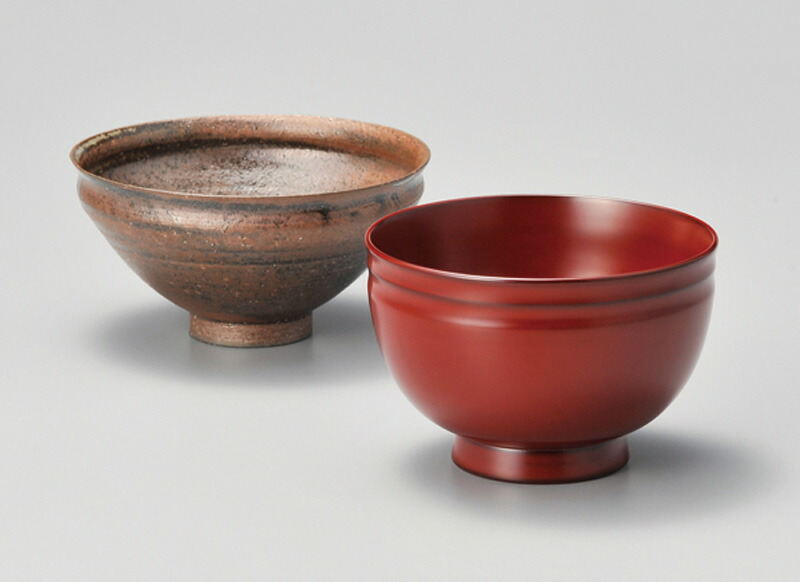 越前ペンキ塗り 越前飾器椀揃 古代朱 2客 食器・カトラリー・グラス-食器-キッチン用品・食器・調理器具
