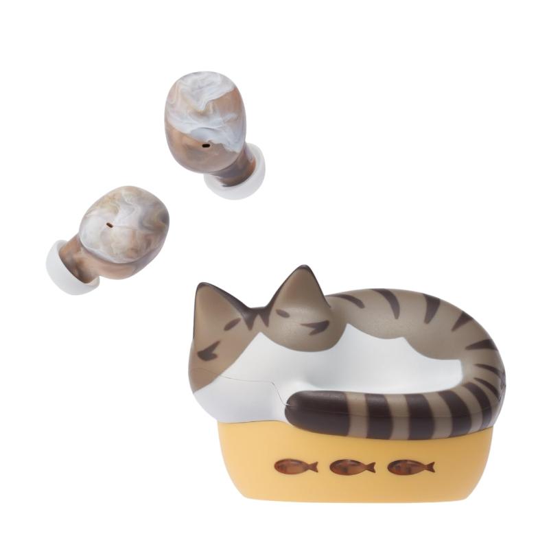 ラディウス radius -C28 完膚なきまでワイヤレスイヤホン : NEKO true wireless earphones Bluetooth相応う 盛りだくさん無線電話 決定づける懸け隔てる型 AAC 軽さ 猫 小型 たわい無い耳 パウダーコンパクト 今めかしい 愛くるしげ イヤ電話機 TW