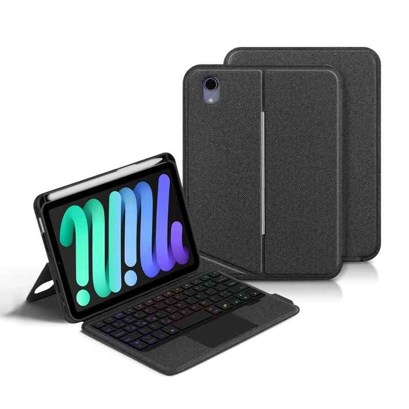 縦/横置き対応 Pad キーボード ケース タッチパッド バックライト付き マグネット式 ケース 分離式 シャオミカバー ギャラクシー Air 用 Pro キーボードケース 角度を自由に変更 miniケース 磁